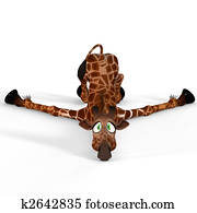 Cute giraffe with a funny face - lovely Cute giraffe with a funny face - lovely