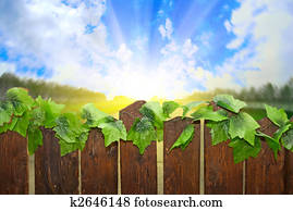 Straße, und, zaun Bild | k12330474 | Fotosearch