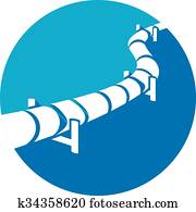 pipeline flat icon pipeline flat icon