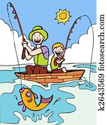 vater, sohn, fischen- reise vater, sohn, fischen- reise
