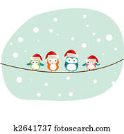 winter birds Christmas card winter birds Christmas card