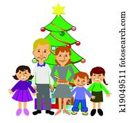 クリスマス, ∥において∥, ∥, レトロ, 家 家族