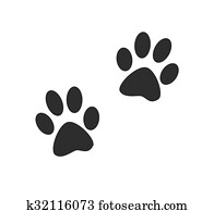 犬 足 足跡 イラスト 322 犬 足 足跡 画像 Fotosearch