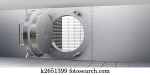 Bank Vault and Safety Deposit Boxes