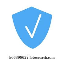 Checkmark shield Checkmark shield