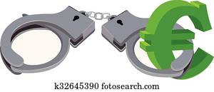 handcuffs and Currency