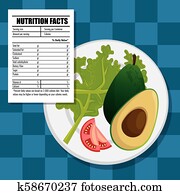 healthy food with nutritional facts healthy food with nutritional facts