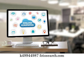 ONLINE LEARNING Connectivity Technology Coaching online Skills Teach Digital Online Internet ONLINE LEARNING Connectivity Technology Coaching online Skills Teach Digital Online Internet
