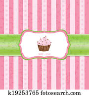 Pastel Vintage Cupcake Background Pastel Vintage Cupcake Background