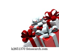 presente natal, caixas