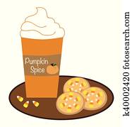 Pumpkin Coffee and Cookies Pumpkin Coffee and Cookies