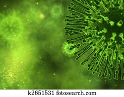 Virus closeup Virus closeup