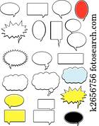 Word Bubble Vectors | Our Top 1000+ Word Bubble Clip Art | Fotosearch