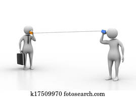 3d persons talking, communication c 3d persons talking, communication c