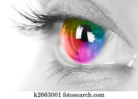 Colorful eye Colorful eye