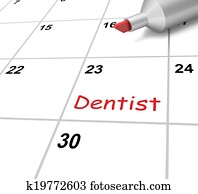 Dentist Calendar Means Dental And Teeth Checkup Dentist Calendar Means Dental And Teeth Checkup