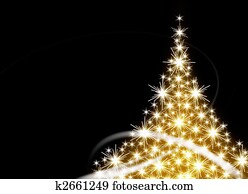 Golden Christmas tree Golden Christmas tree