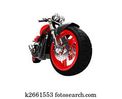 isolated motorcycle front view 03 isolated motorcycle front view 03