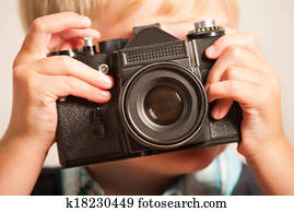 Photographing boy