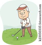 älter, golfspieler