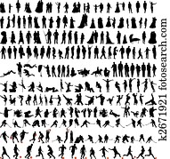 bigest collection of people silhouettes