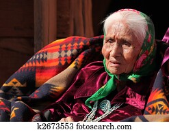 Elderly Native American Woman