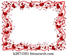 Frame with hearts Frame with hearts