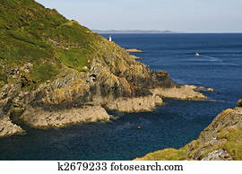Polperro in the Southeast of Cornwall, Southwest England