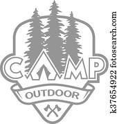 The camp outdoors hiking. The camp outdoors hiking.