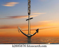 Anchor on sea Anchor on sea