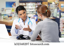 Doctor and patient woman.