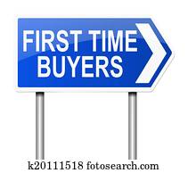 First time buyer concept. First time buyer concept.