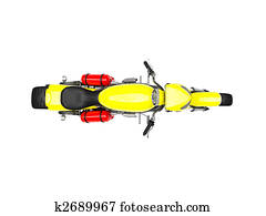 isolated moto top view isolated moto top view