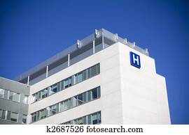 Modern hospital