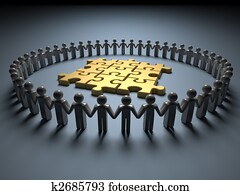 Teamwork and puzzle Teamwork and puzzle