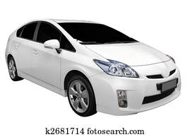 white hybrid car white hybrid car