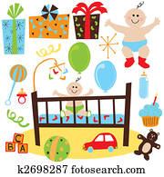 Baby Boy retro birthday party Baby Boy retro birthday party