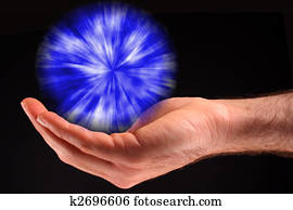 Blue Ball of Light