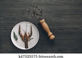 Live, shanghai, krabben, auf, platte Bild | k1950984 | Fotosearch