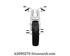 isolated motorcycle front view 03 isolated motorcycle front view 03