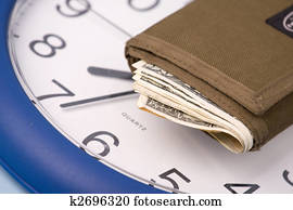 money and clock