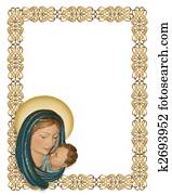 Nativity Christmas border Nativity Christmas border