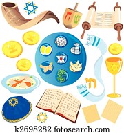 יהודי, גזוז אומנות, איקונים, ו, סמלים