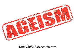 AGEISM red stamp text