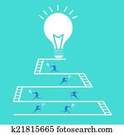 Businessman idea team work Businessman idea team work