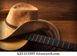 Country music background with guitar Country music background with guitar
