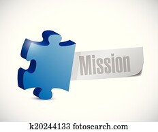 mission puzzle piece sign illustration mission puzzle piece sign illustration
