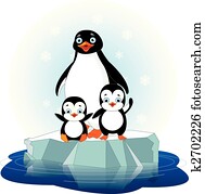 Penguin family Penguin family