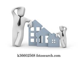 sehen, clients., real estate, agentur