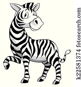 zebra, ציור היתולי